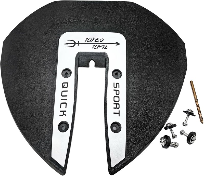 SeaSierra Boat Marine Whale Tail Hydrofoil Surfboard Stabilizer for 40 – 350 HP Small Outboard Motor and Out Drive Silver - Image 1